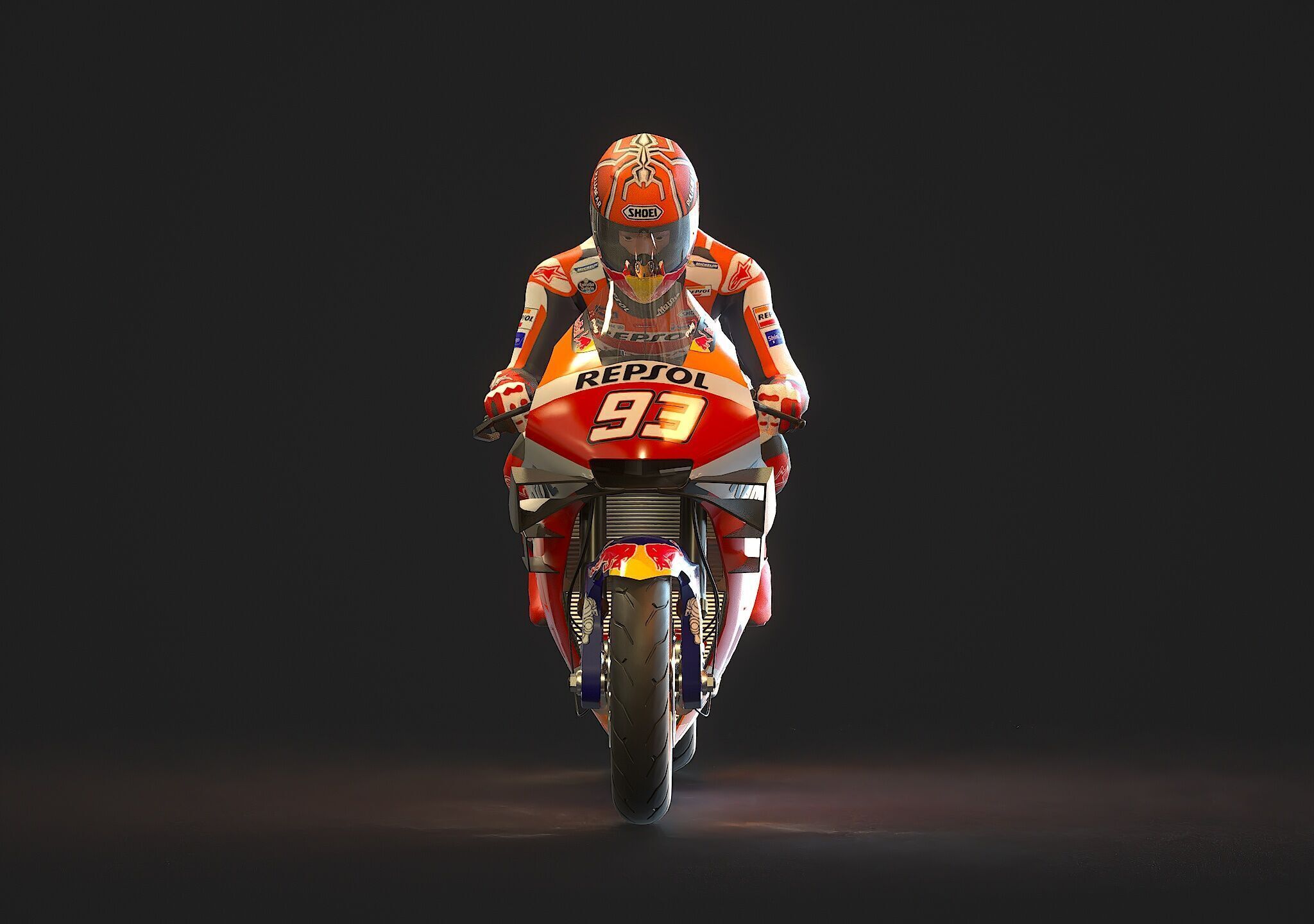 Honda HRC Motogp 2021 3D model_6