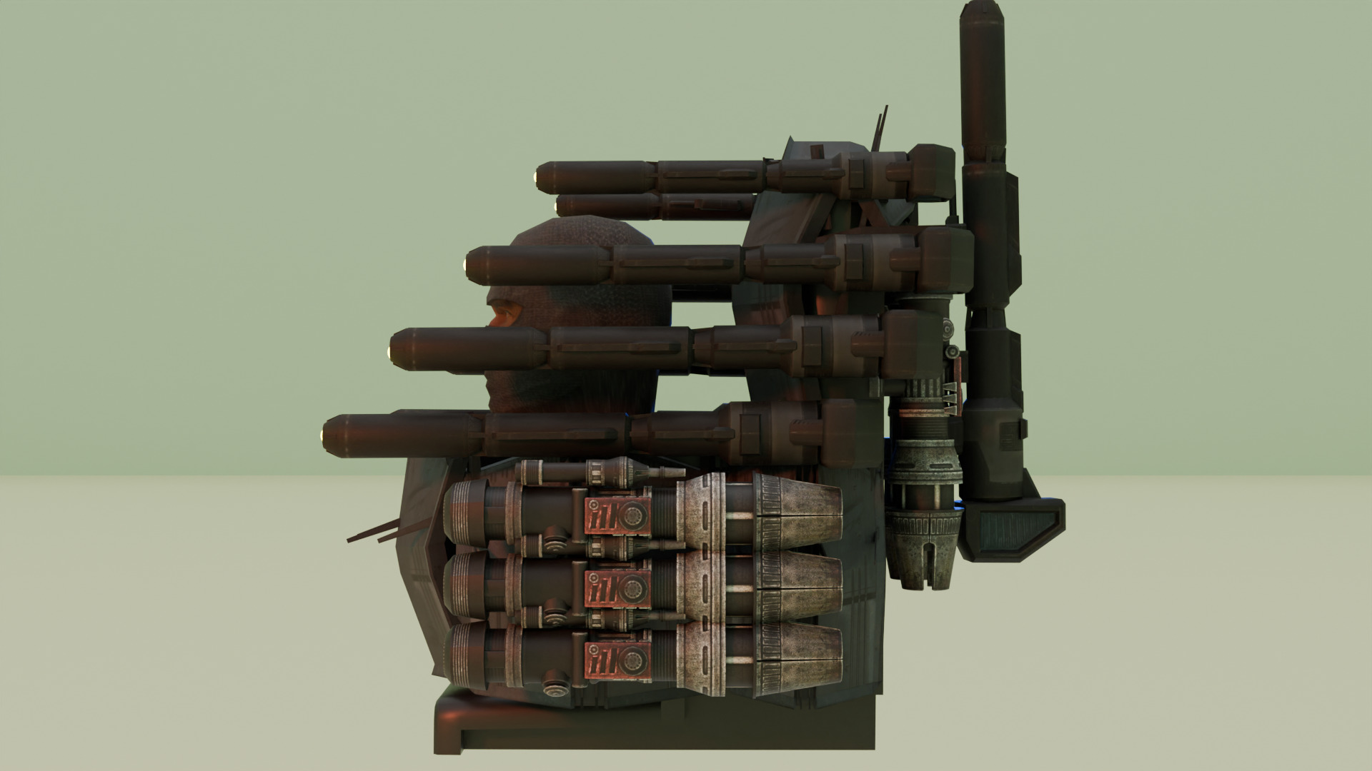 Armored Laser Skibidi Toilet 3D model_2