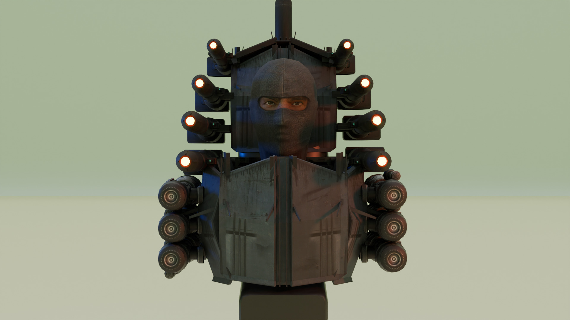 Armored Laser Skibidi Toilet 3D model_1