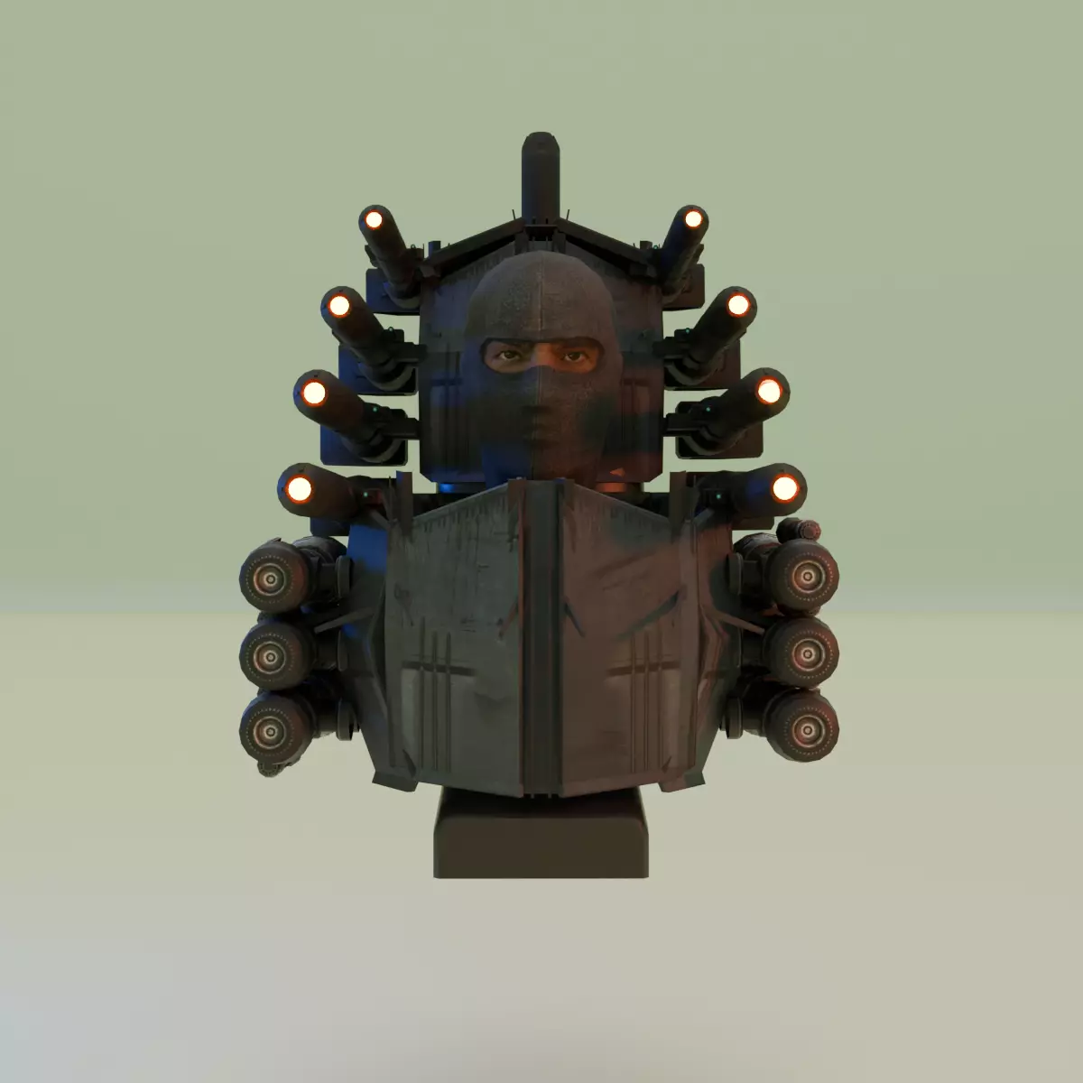 Armored Laser Skibidi Toilet 3D model_0