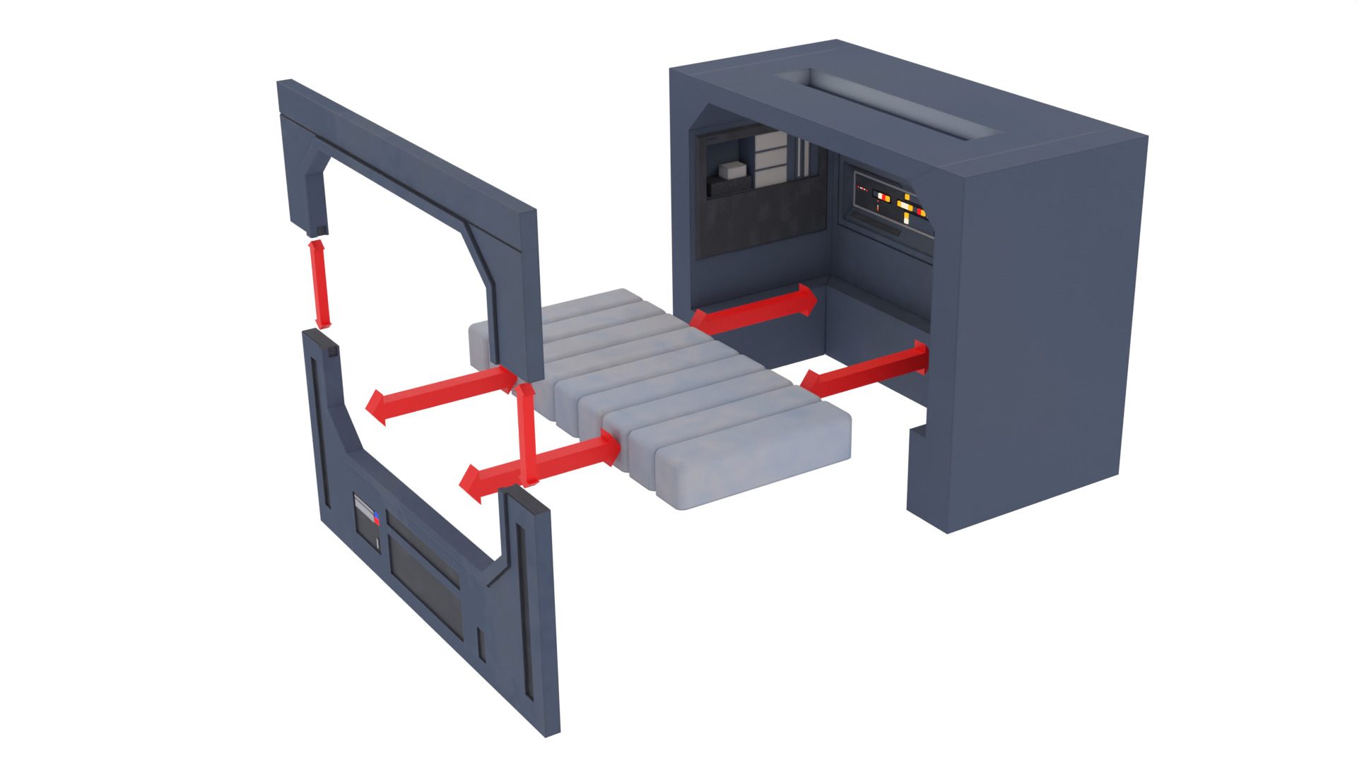 Set 2e - Trooper quarters 1-12 Scale Blackseries 3D print model_8