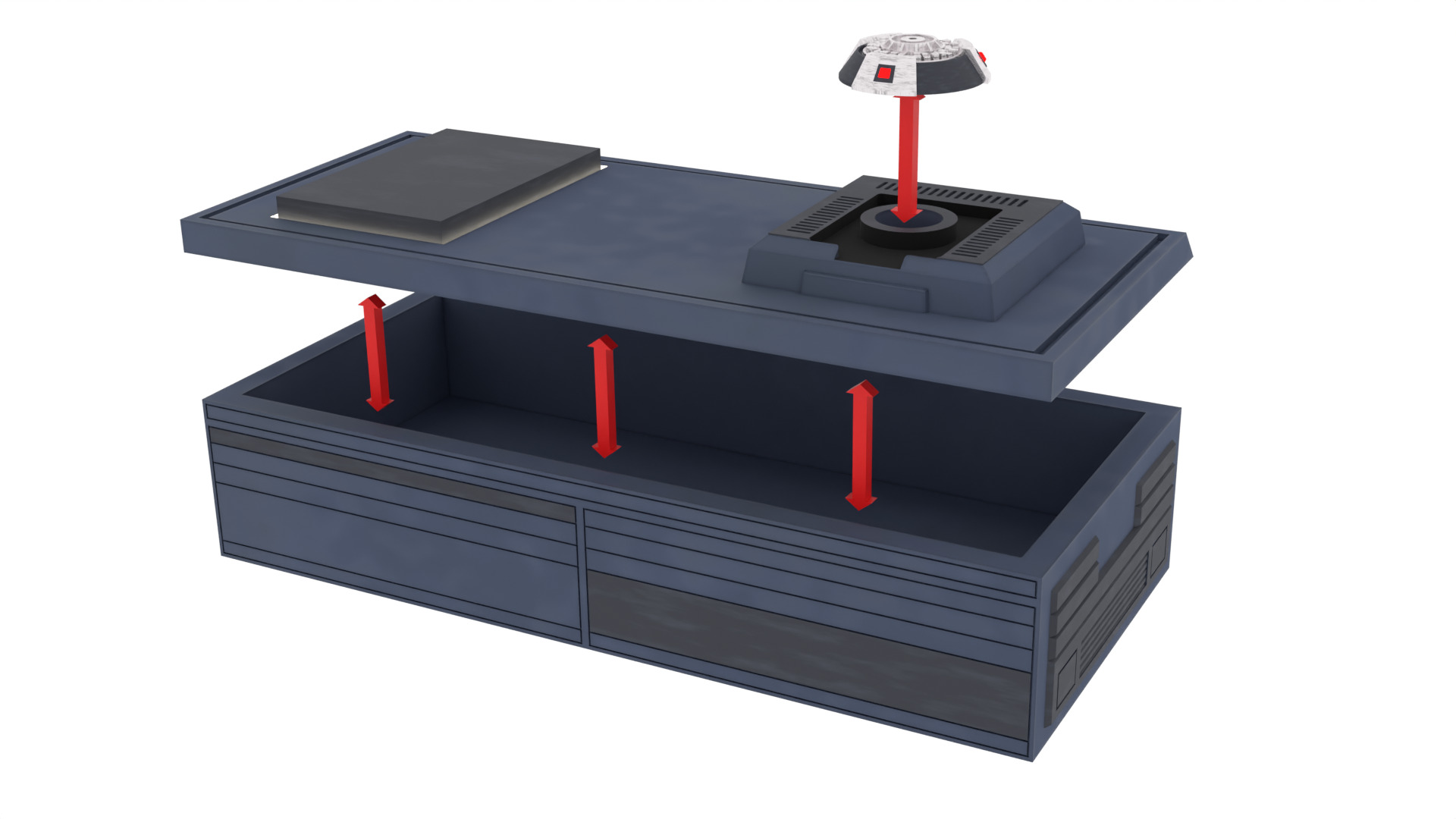 Set 2e - Trooper quarters 1-12 Scale Blackseries 3D print model_10