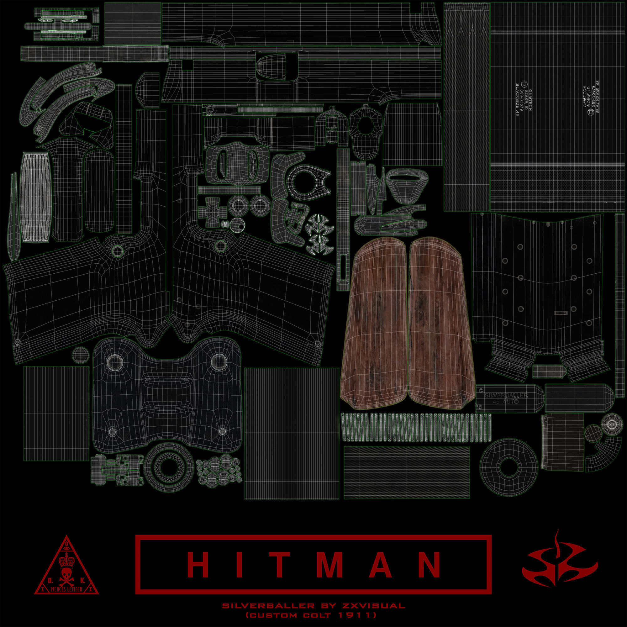 AMT Hardballer - Silverballer 3D model_24