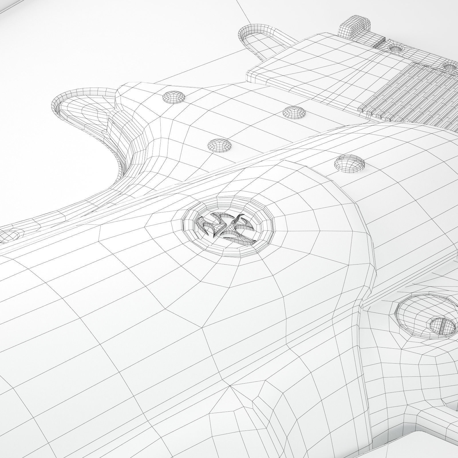 AMT Hardballer - Silverballer 3D model_20