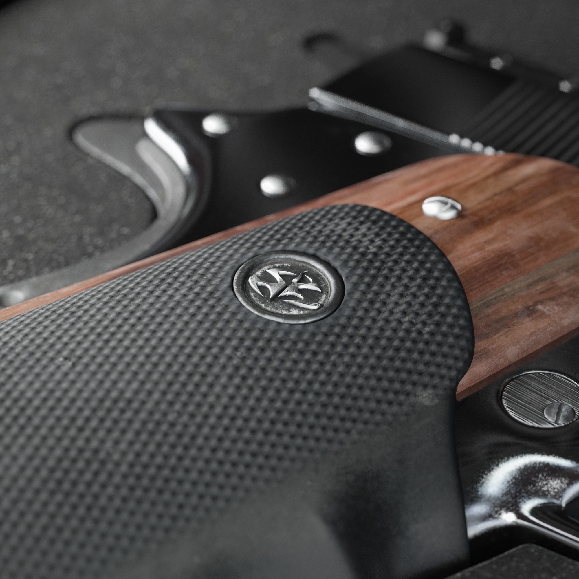 AMT Hardballer - Silverballer 3D model_7