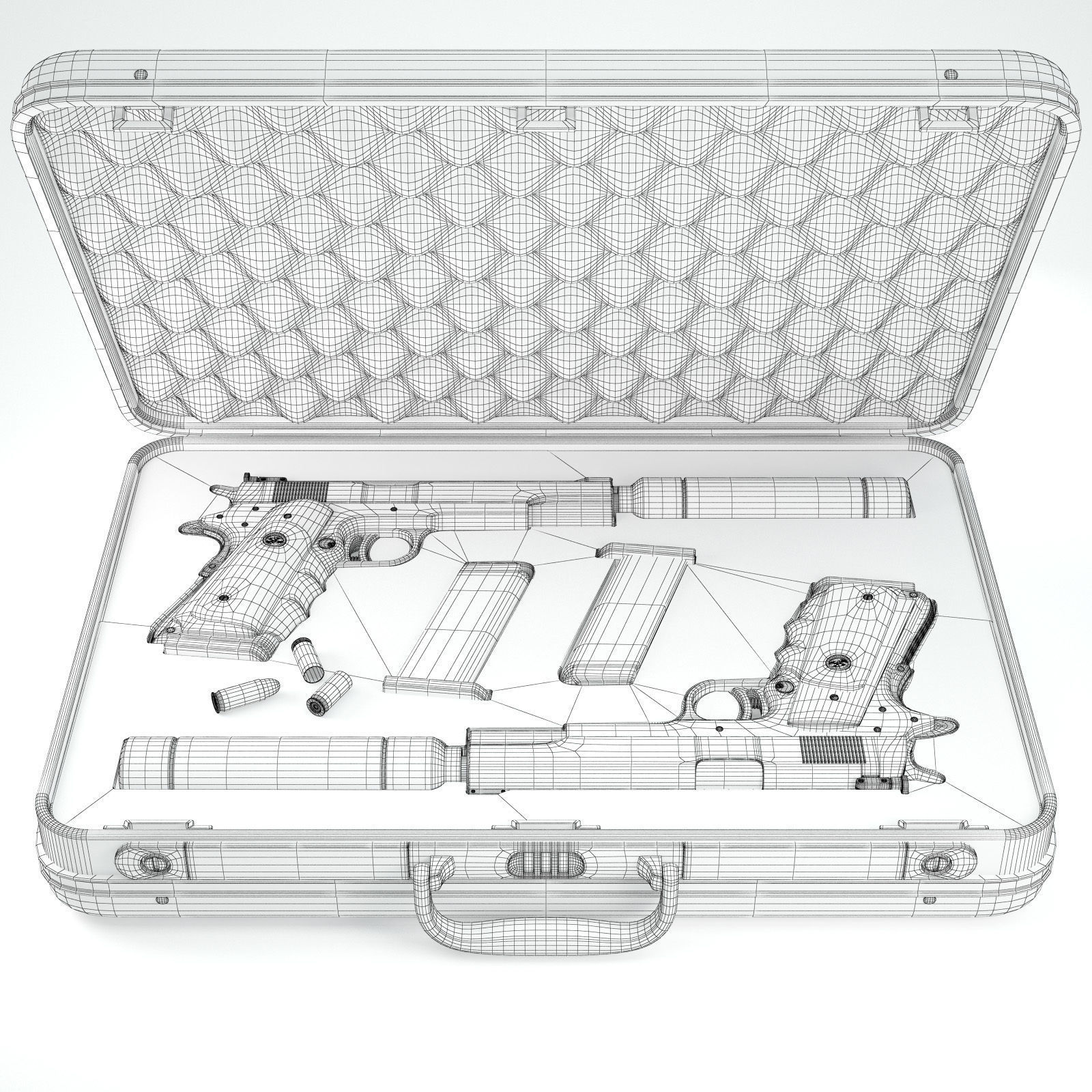 AMT Hardballer - Silverballer 3D model_13