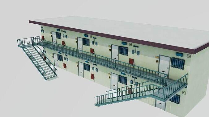 Japanese apartment Low-poly 3D model