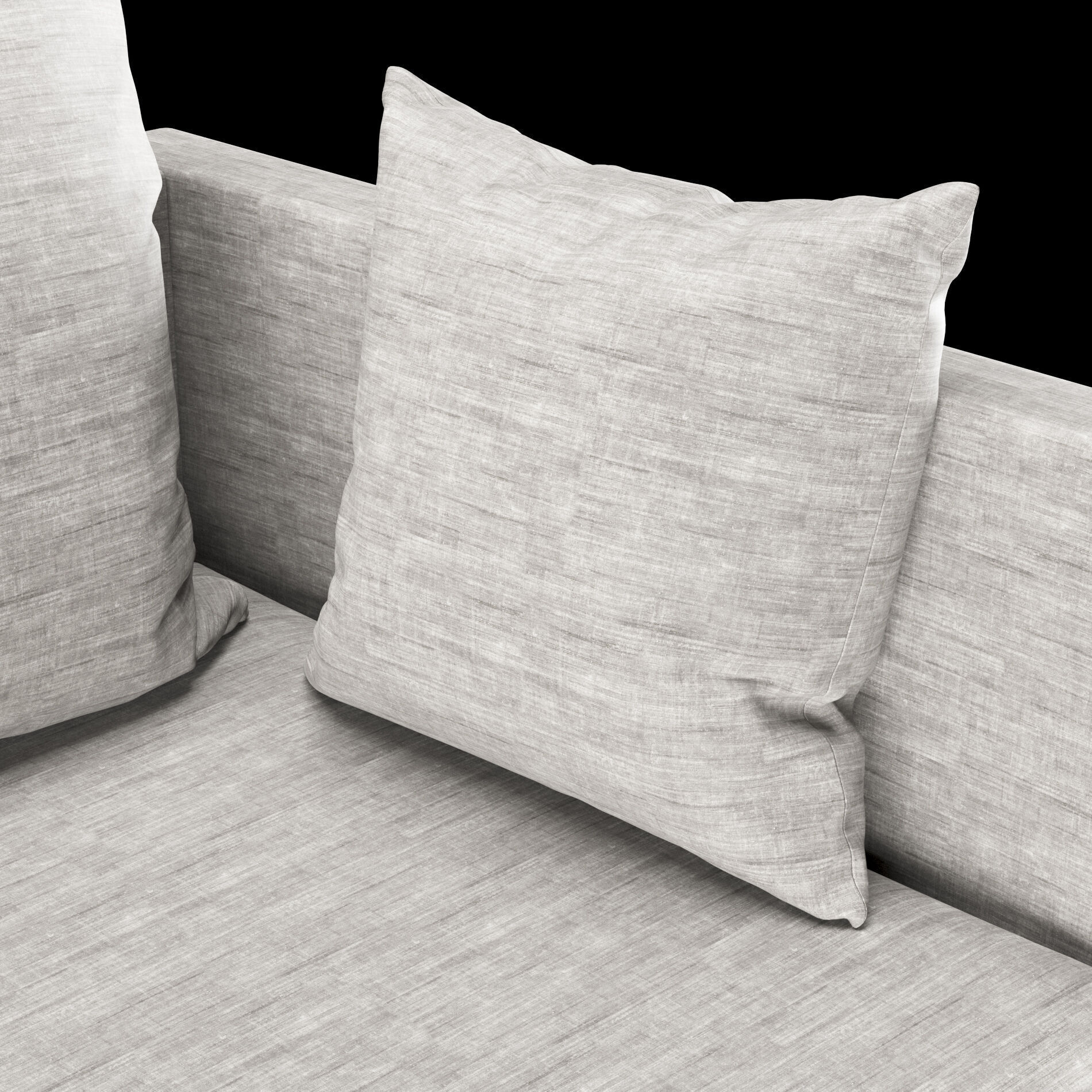 Modern sofa 2 seat with pillow 3D model_9