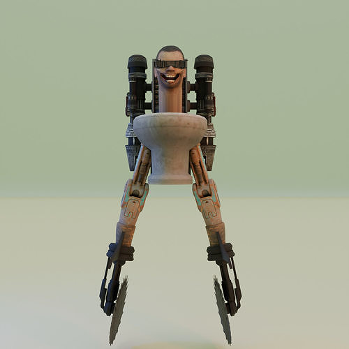 flying dual buzzsaw skibidi 3D model