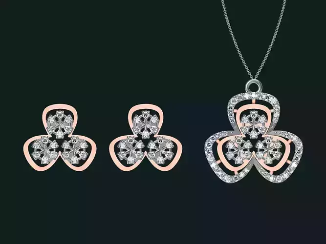 20 unique gold Pendant Set designs 