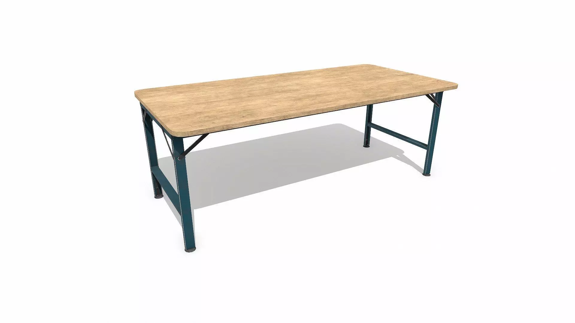 Workbench Low-poly PBR Free low-poly 3D model