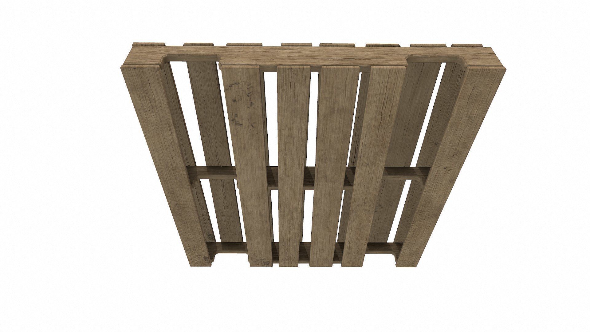 Wooden Pallet Low-poly PBR Free low-poly 3D model_5