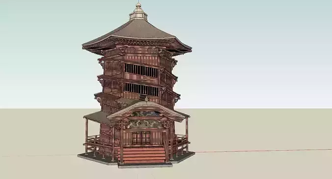 Sazaedo historic building