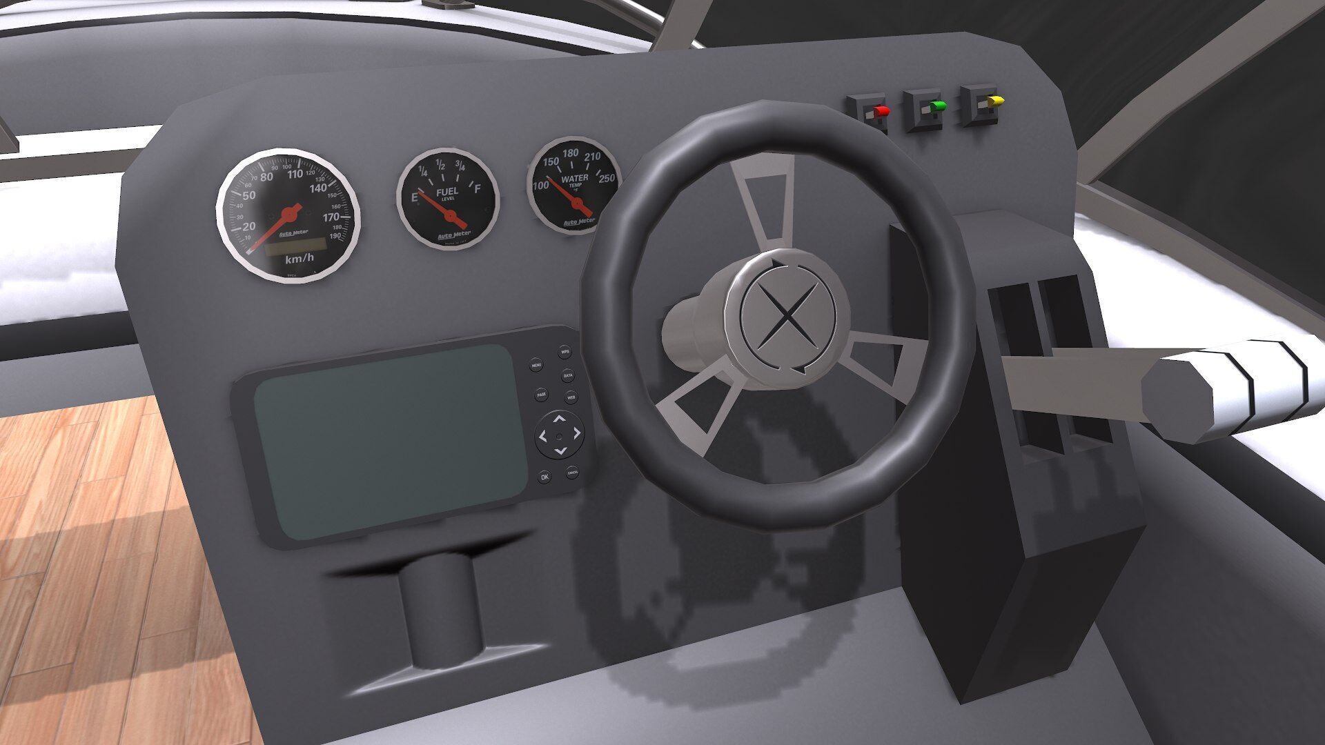 Speedboat Low-poly PBR Low-poly 3D model_15