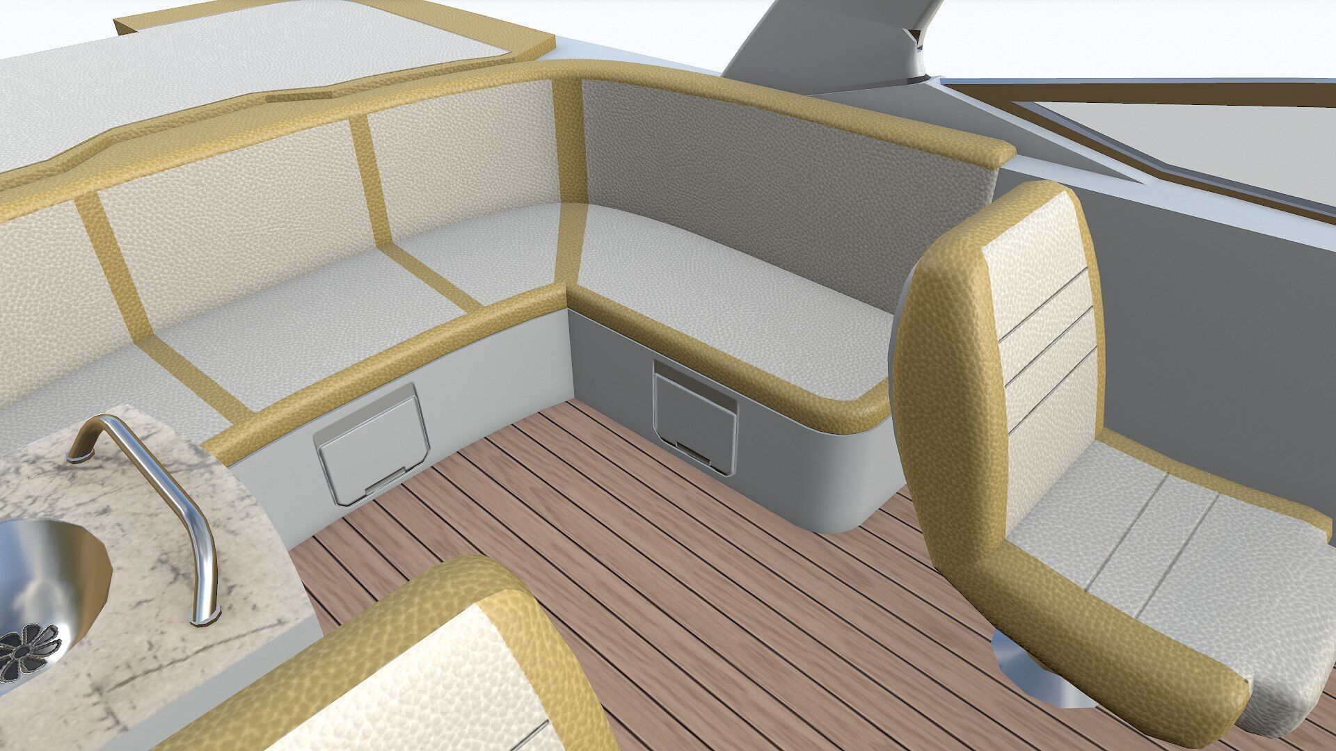 Speedboat 6 Low-poly PBR Low-poly 3D model_22