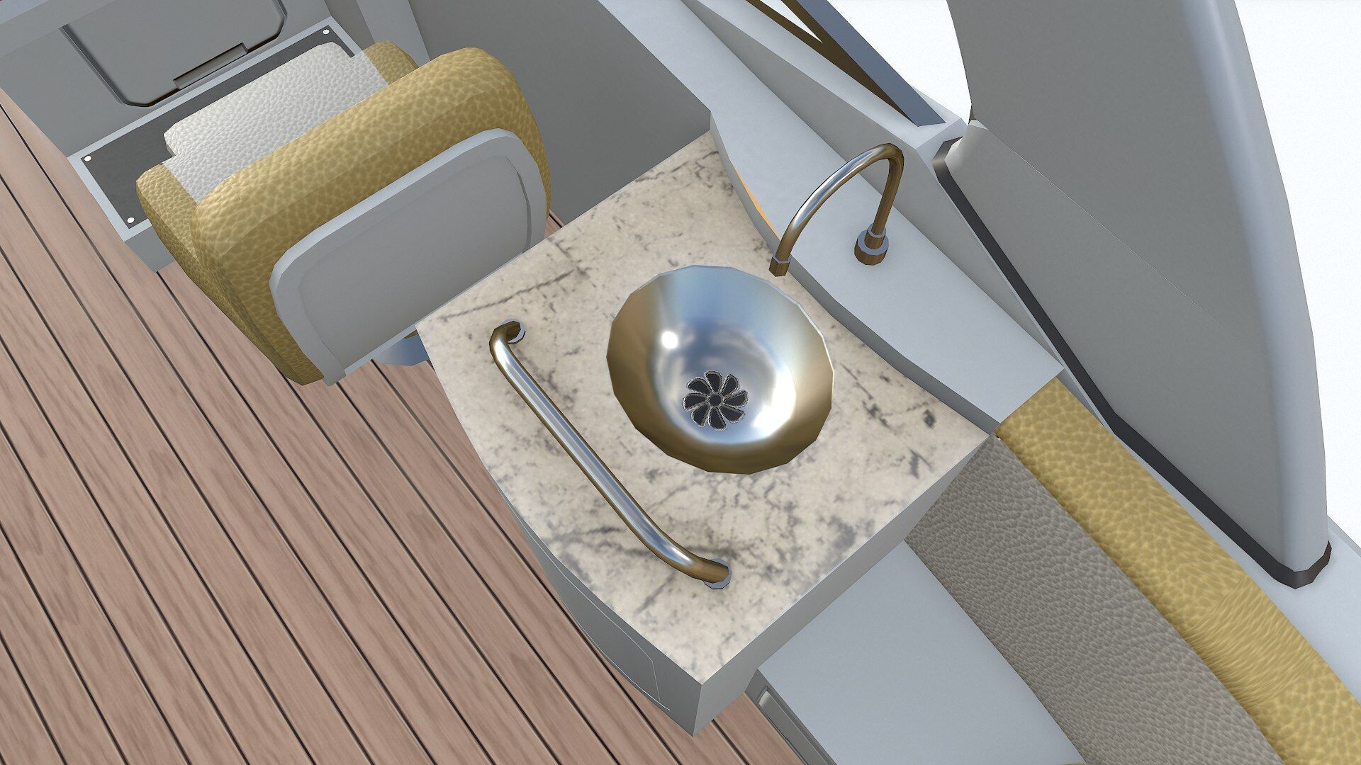 Speedboat 6 Low-poly PBR Low-poly 3D model_21