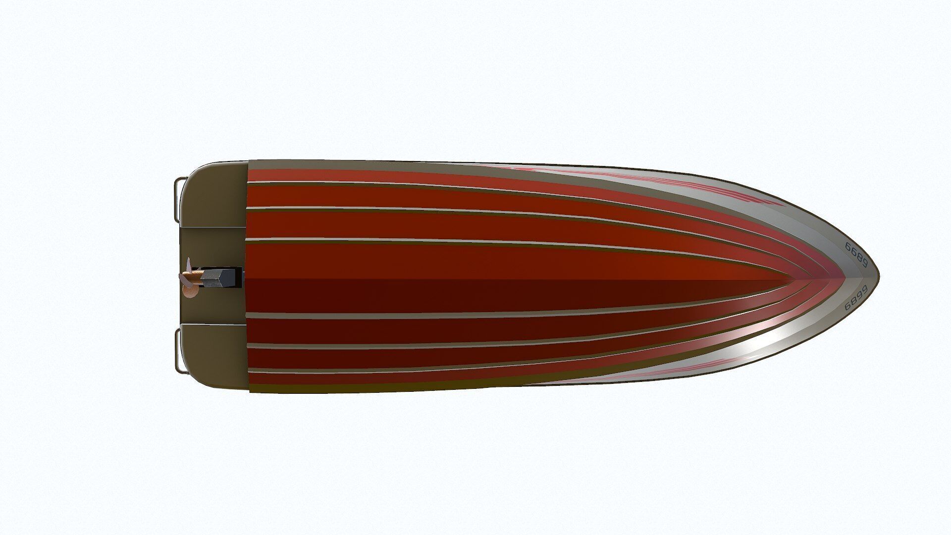 Speedboat 6 Low-poly PBR Low-poly 3D model_28
