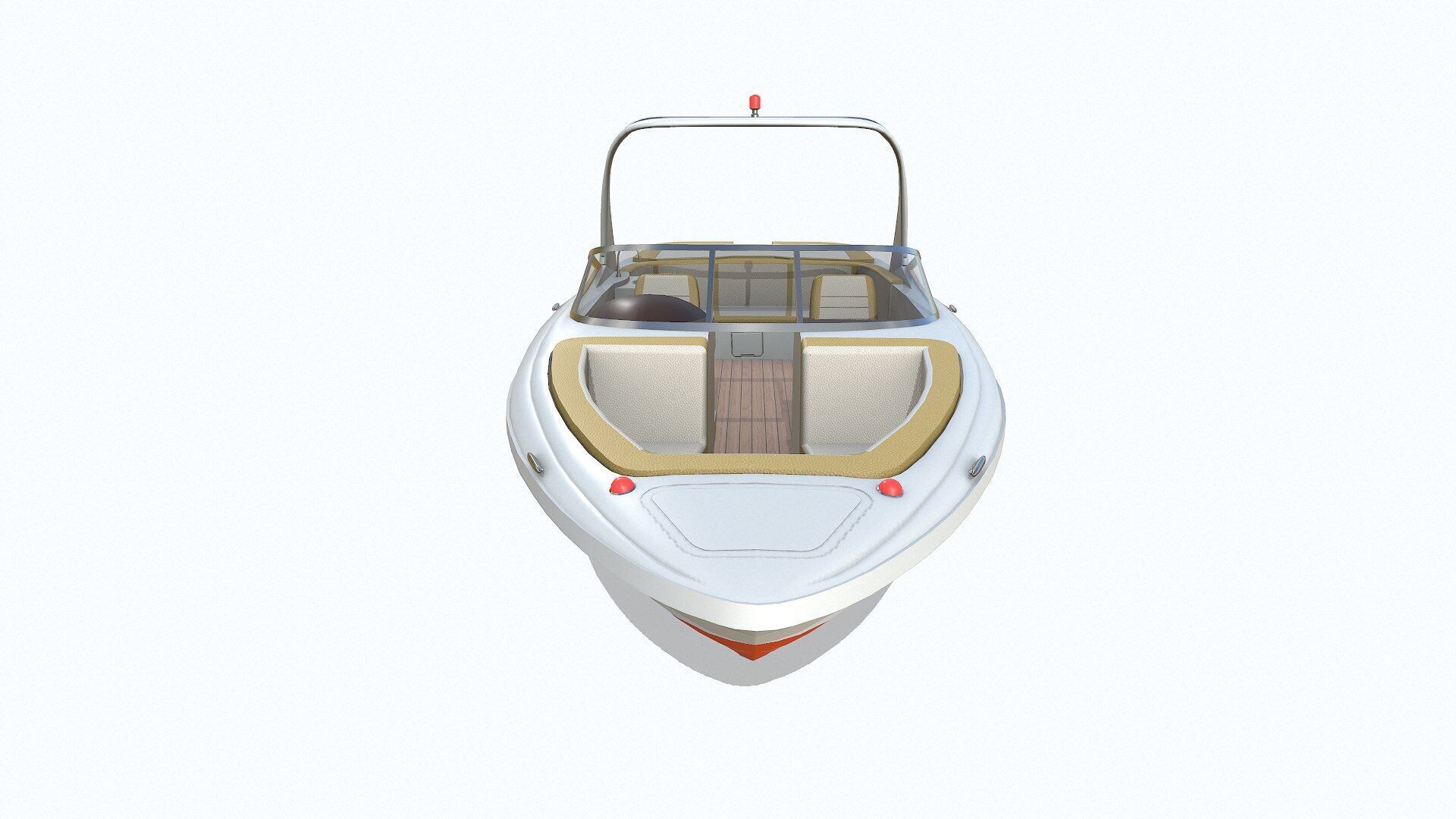 Speedboat 6 Low-poly PBR Low-poly 3D model_13