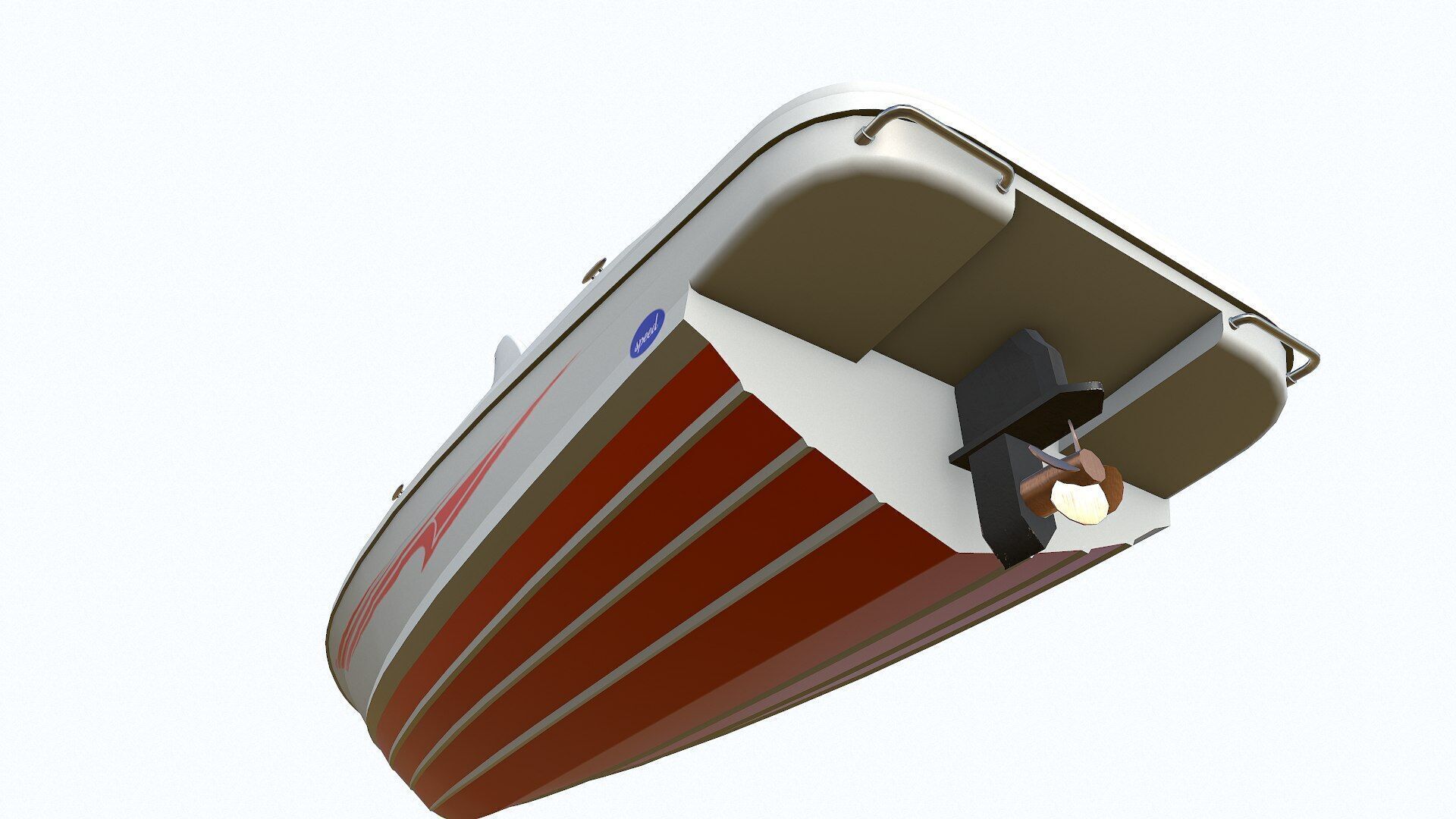 Speedboat 6 Low-poly PBR Low-poly 3D model_27