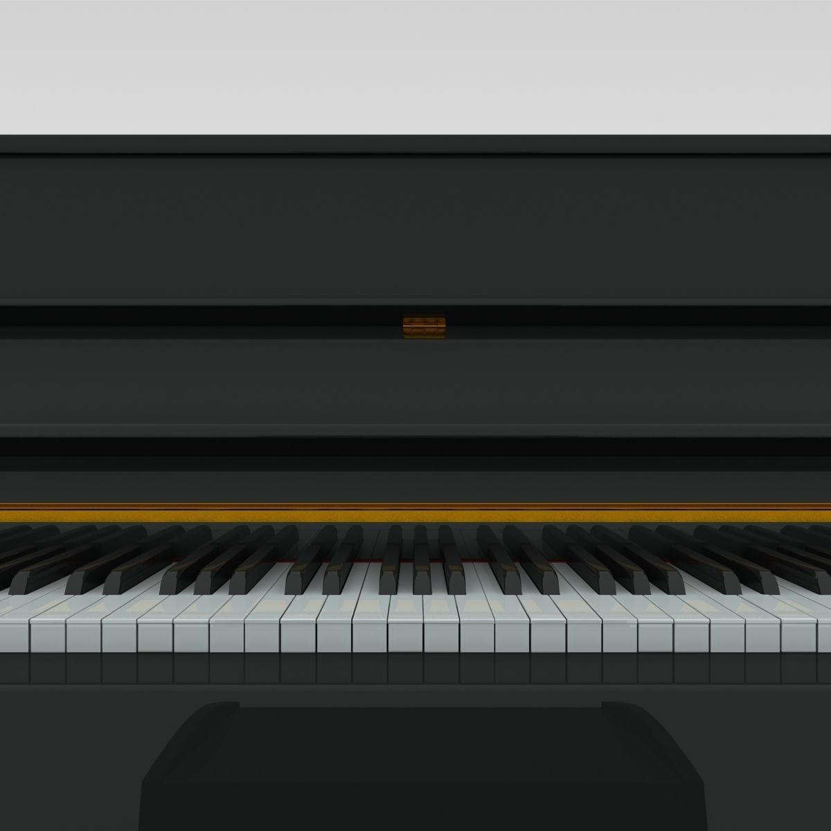 Upright Piano 3D model_9