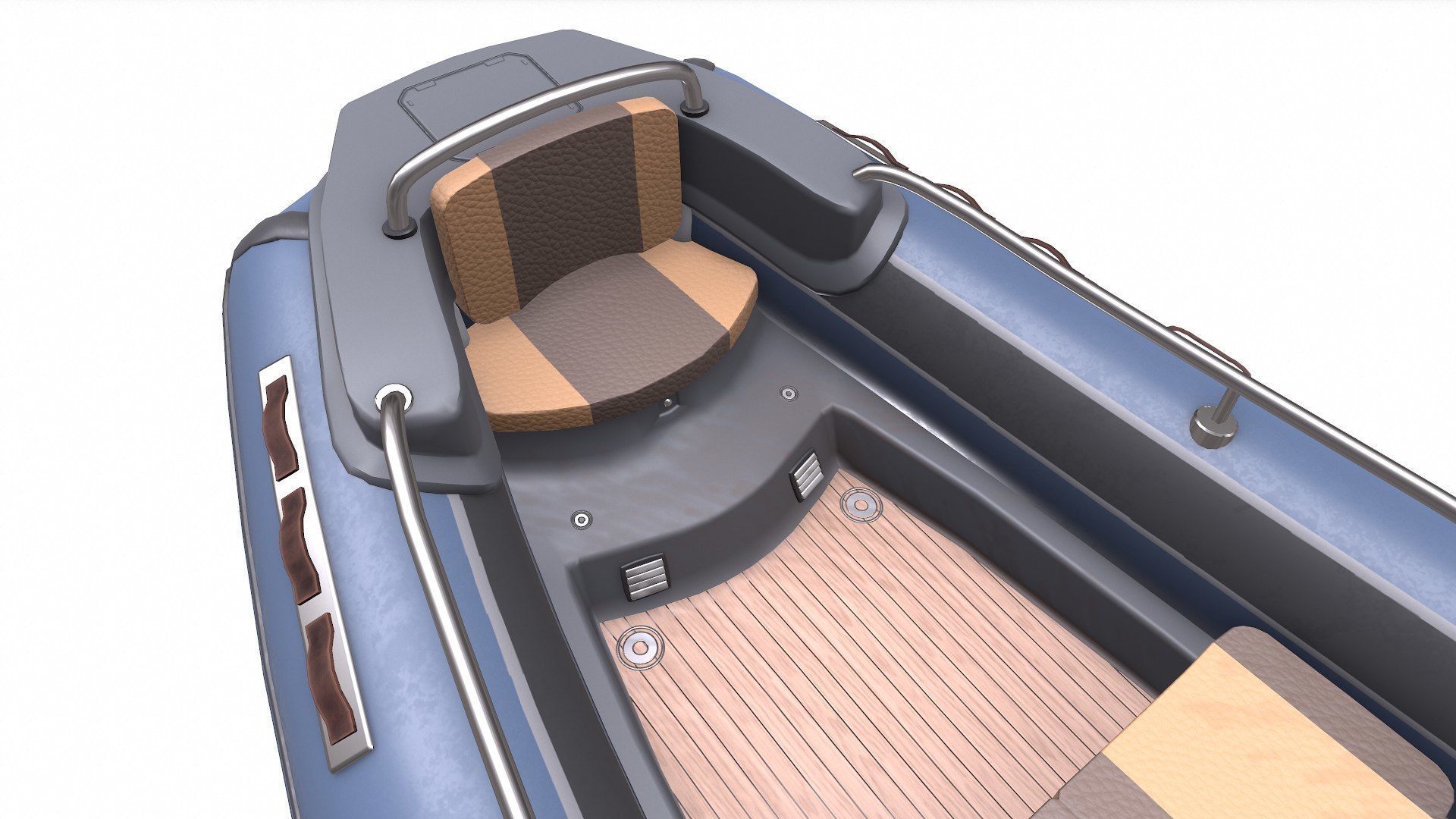 Rigid Inflatable Boat RHIB Low-poly PBR Low-poly 3D model_15