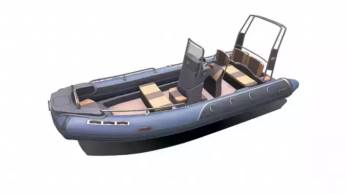 Rigid Inflatable Boat RHIB1 Low-poly PBR Low-poly 3D model