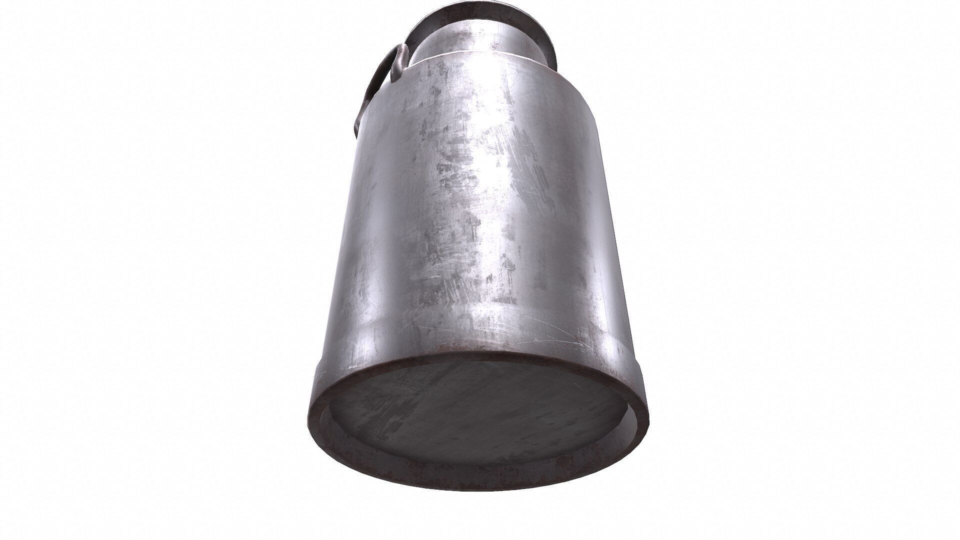 Old Vintage Rusty Milk Can Low-poly PBR Low-poly 3D model_9