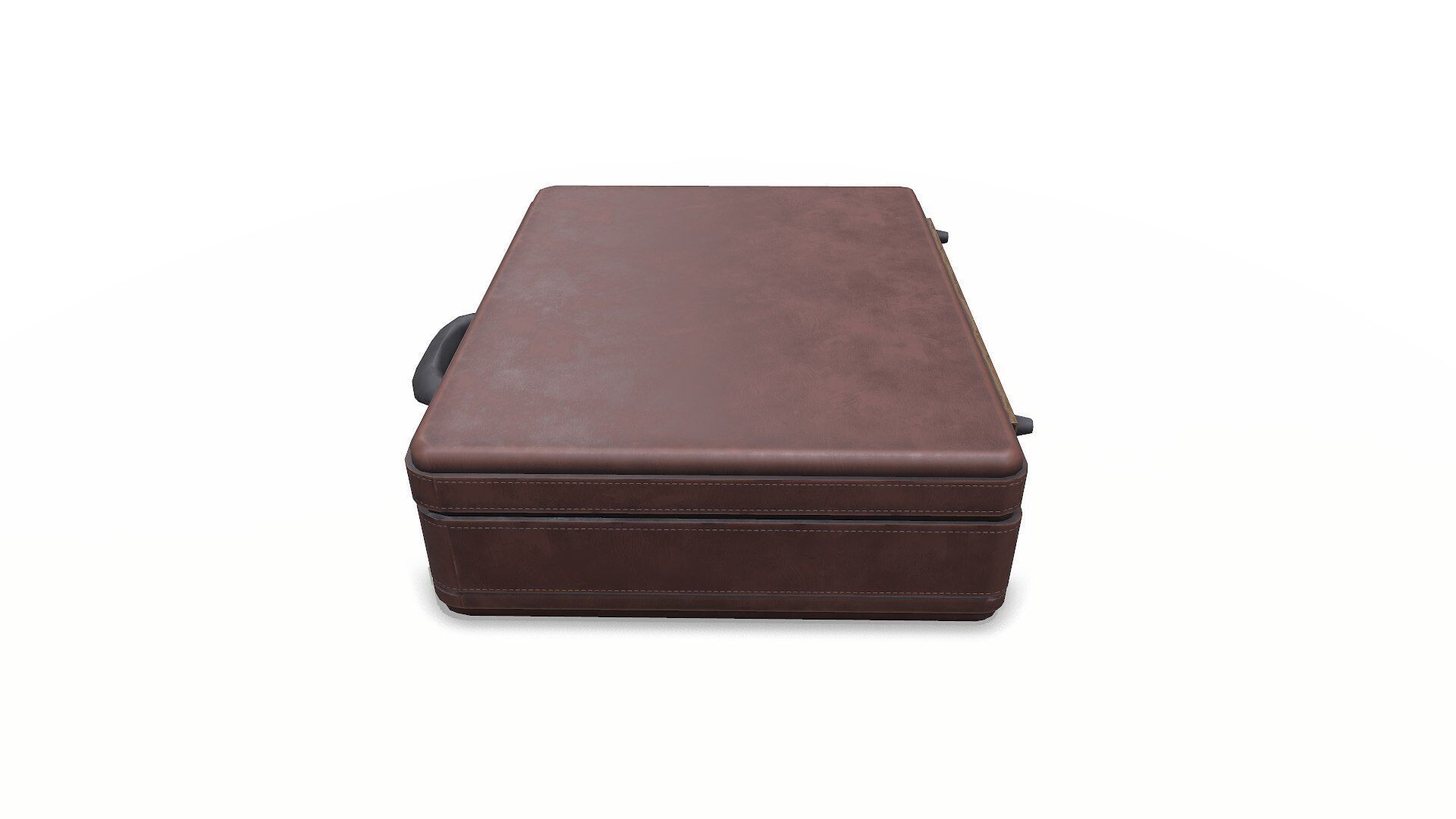 Old Vintage Leather Suitcase Low-poly PBR Low-poly 3D model_7