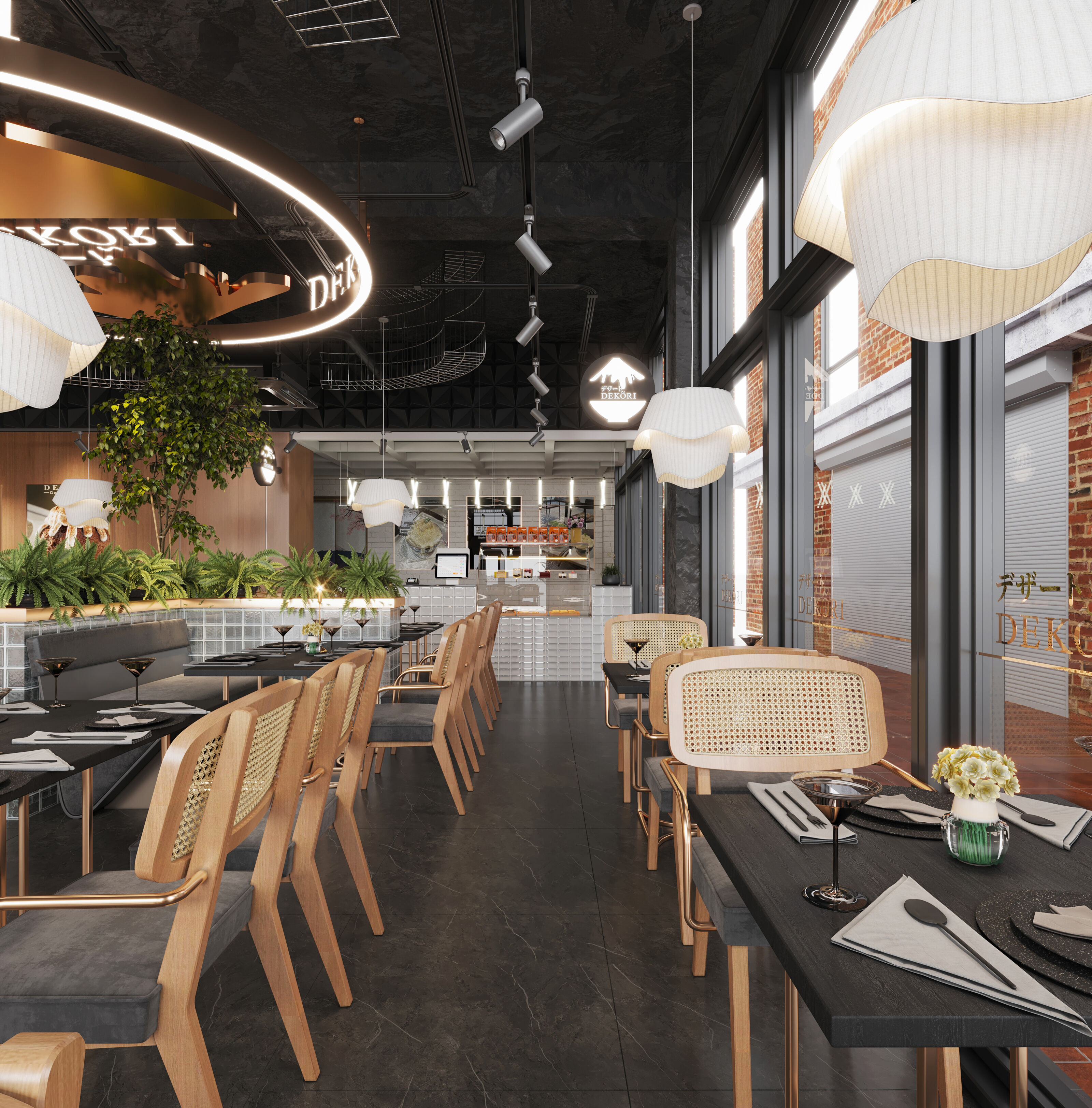  restaurant  cafe  Interior scene  42 3D model_2
