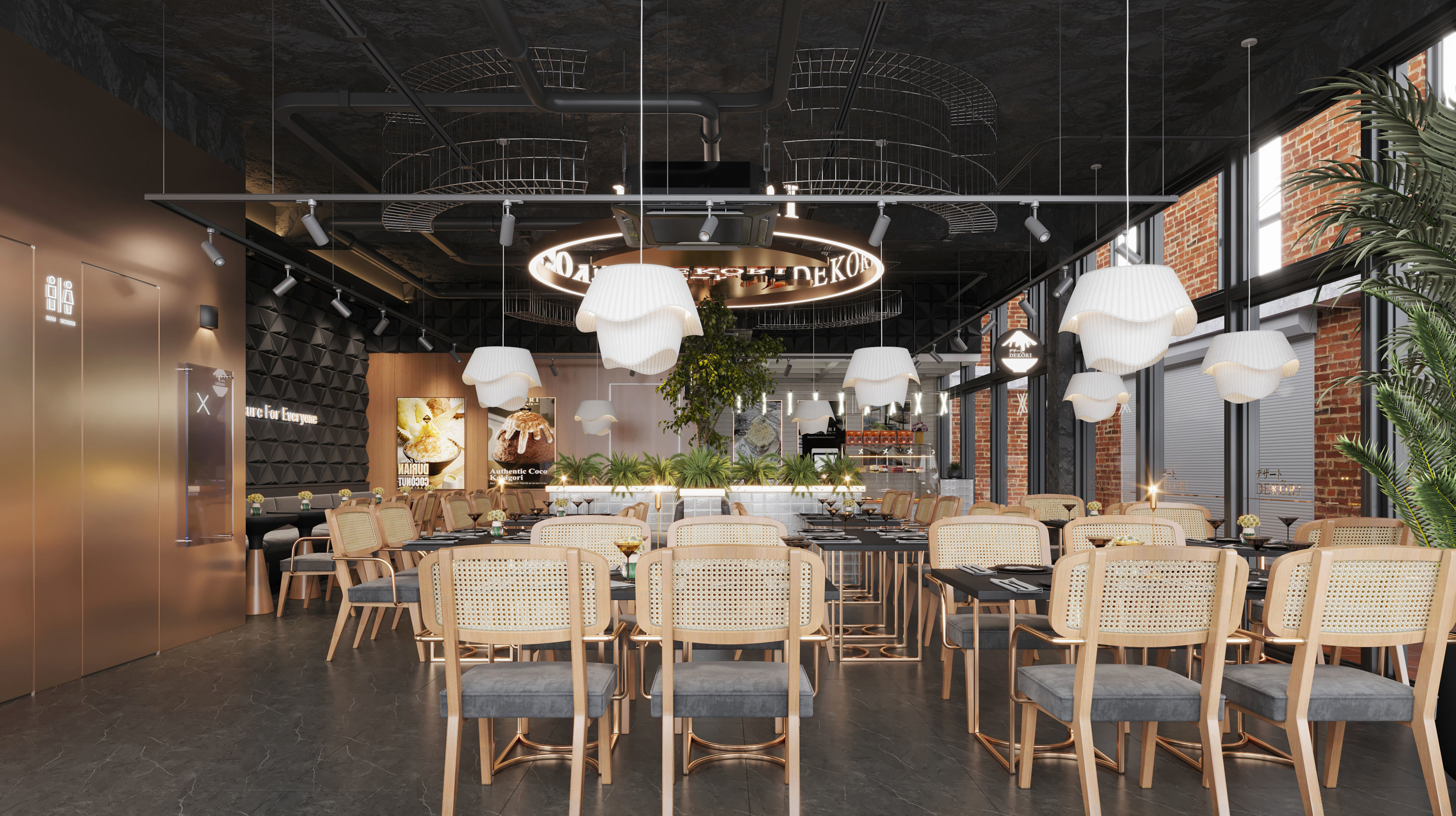  restaurant  cafe  Interior scene  42 3D model_1