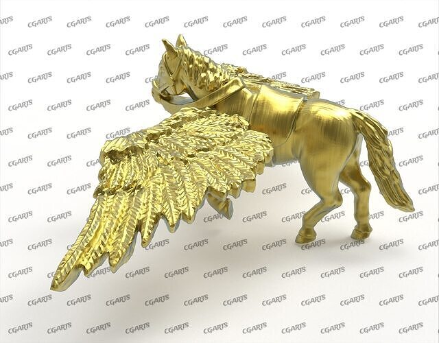 Flying Horse Model Free 3D print model