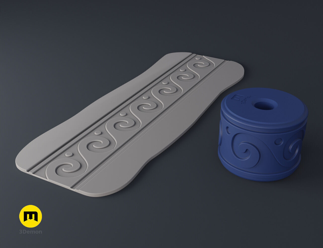 Texture Rollers Greek Patterns 3D print model_11