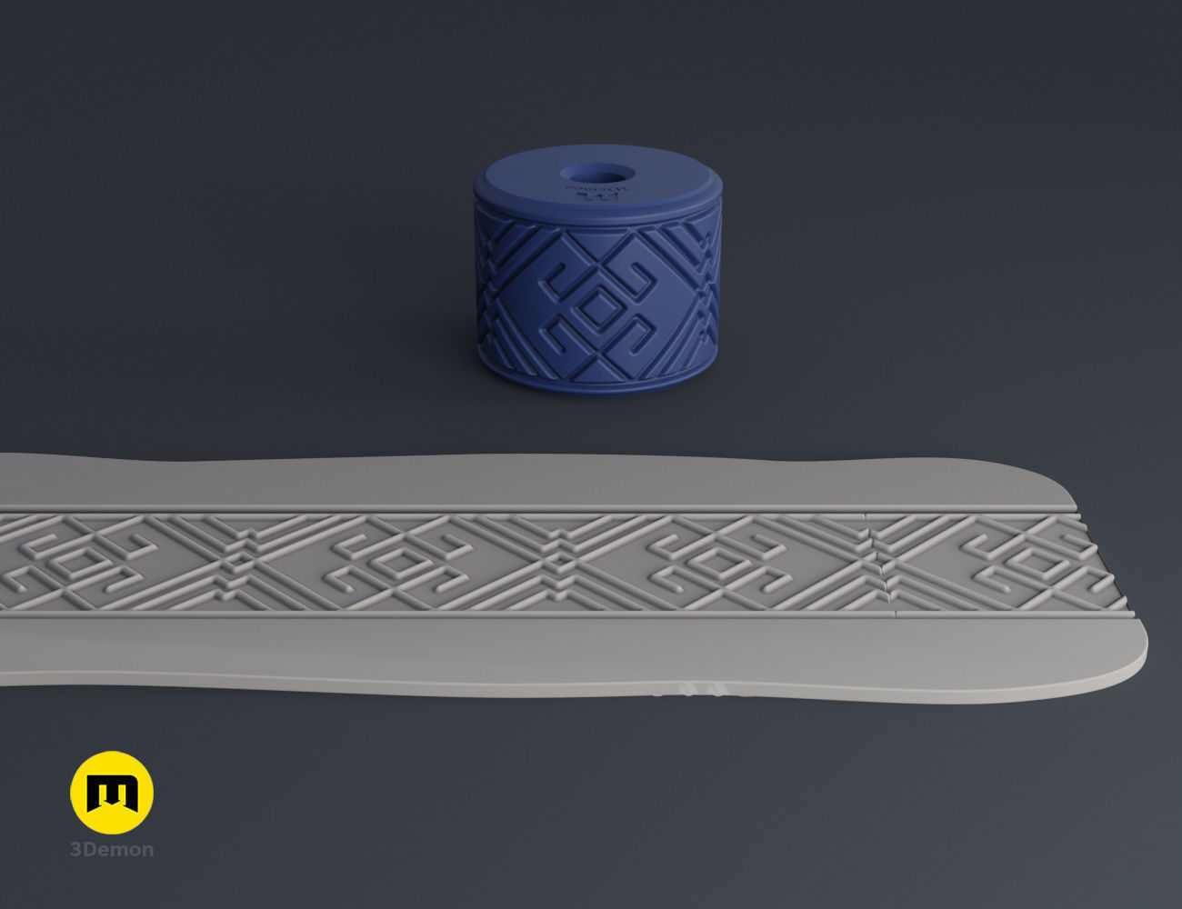 Texture Rollers Greek Patterns 3D print model_18