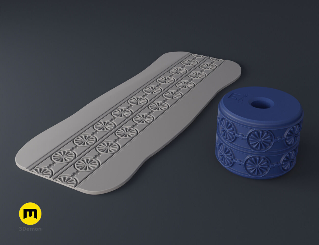Texture Rollers Greek Patterns 3D print model_14
