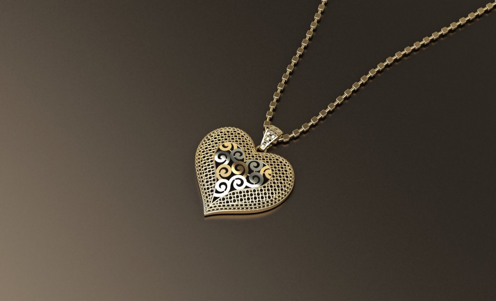 42 intricate jali-style pendant designs 3D print model_31