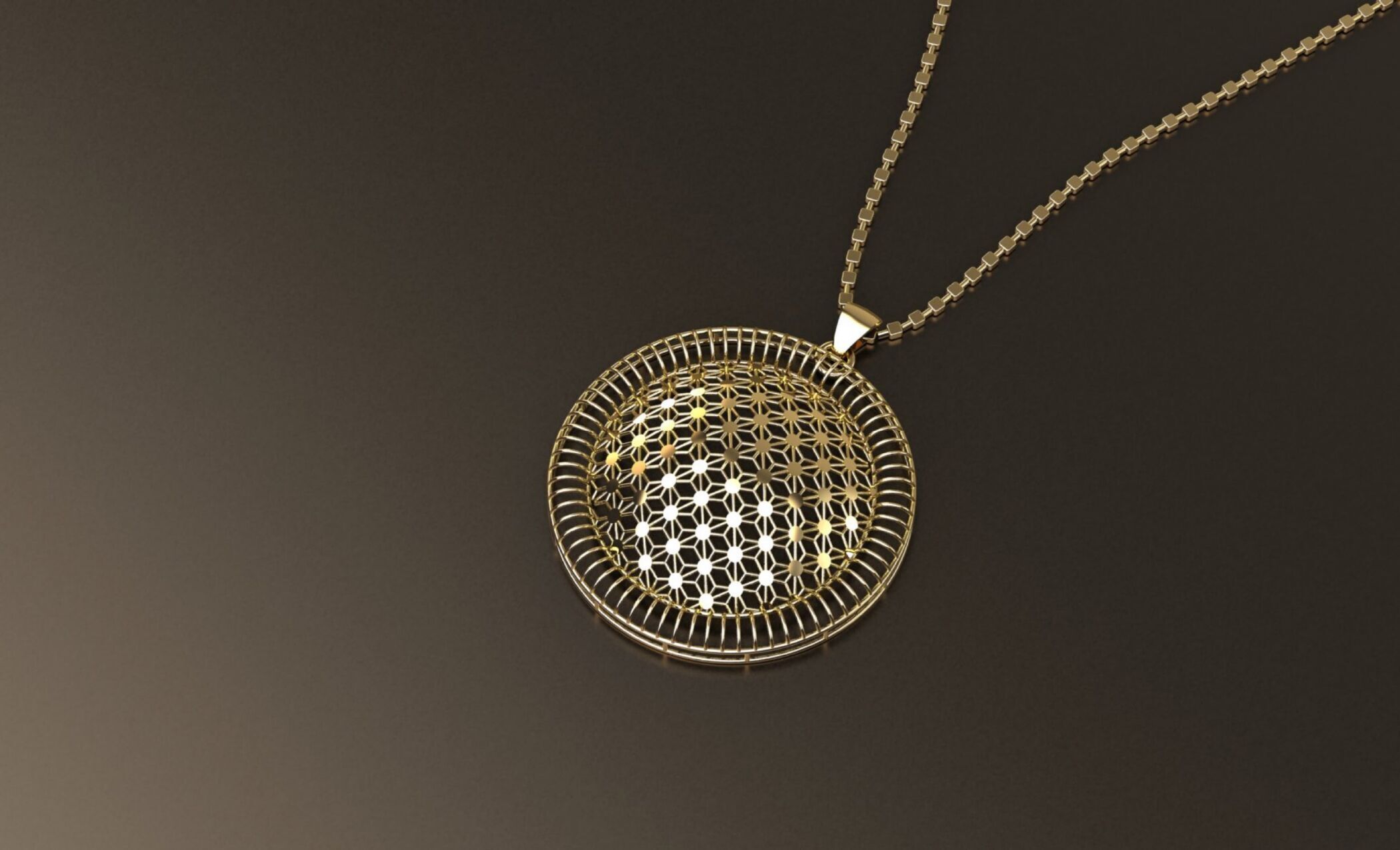 42 intricate jali-style pendant designs 3D print model_20