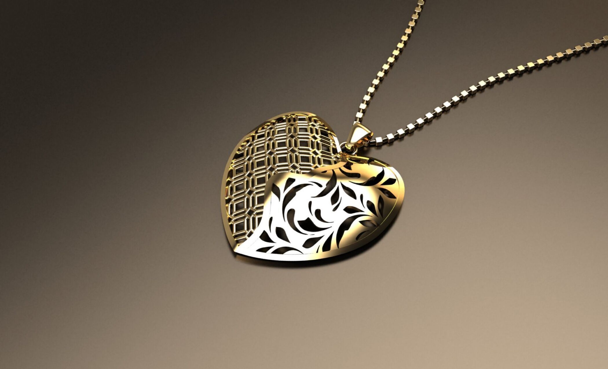 42 intricate jali-style pendant designs 3D print model_2
