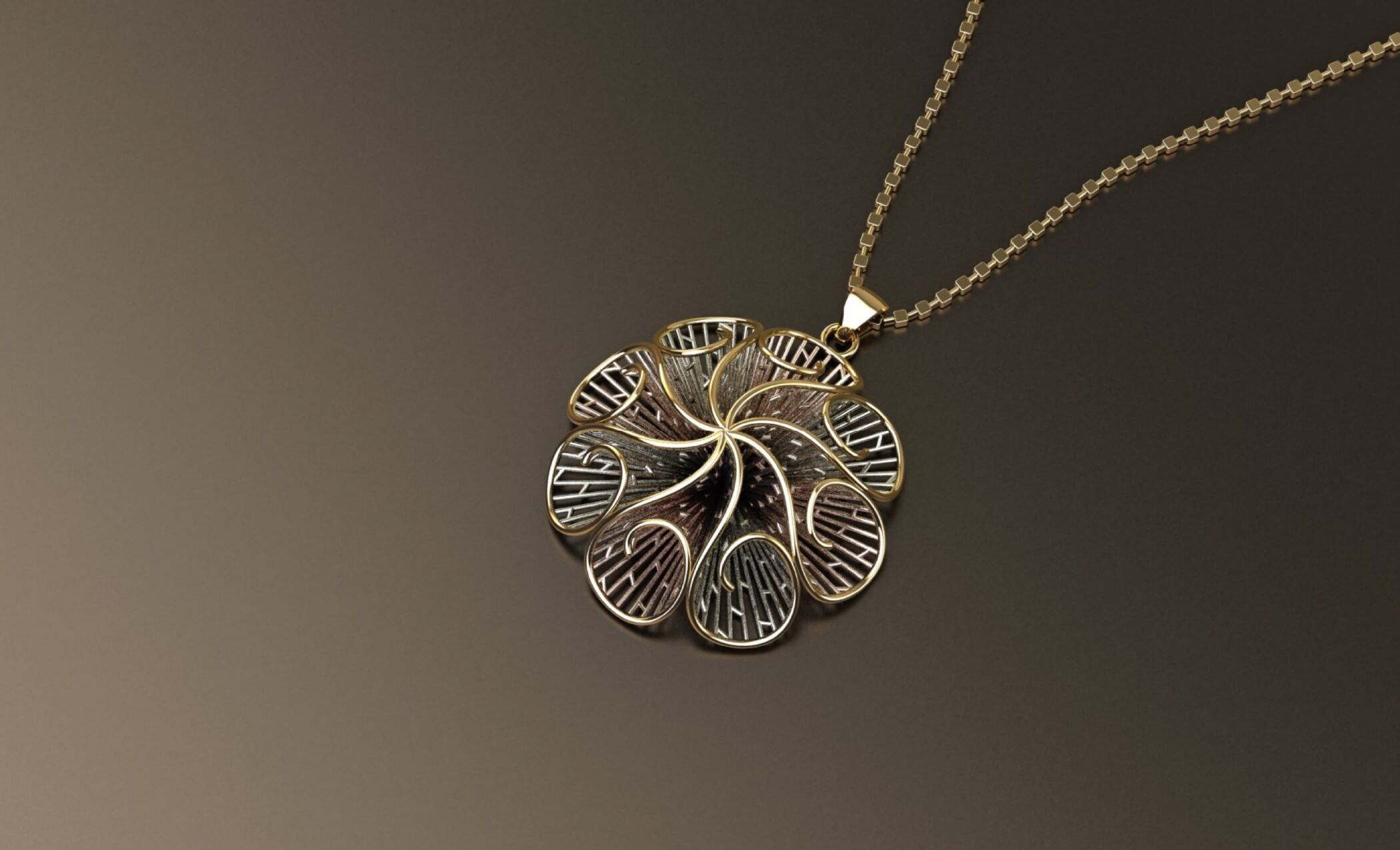 42 intricate jali-style pendant designs 3D print model_15