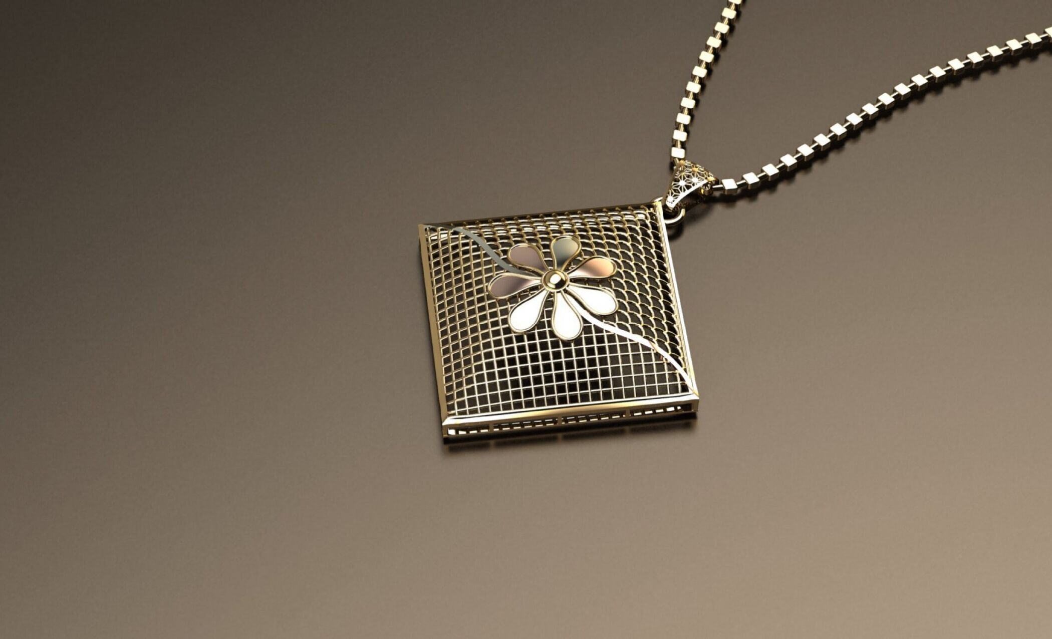 42 intricate jali-style pendant designs 3D print model_28