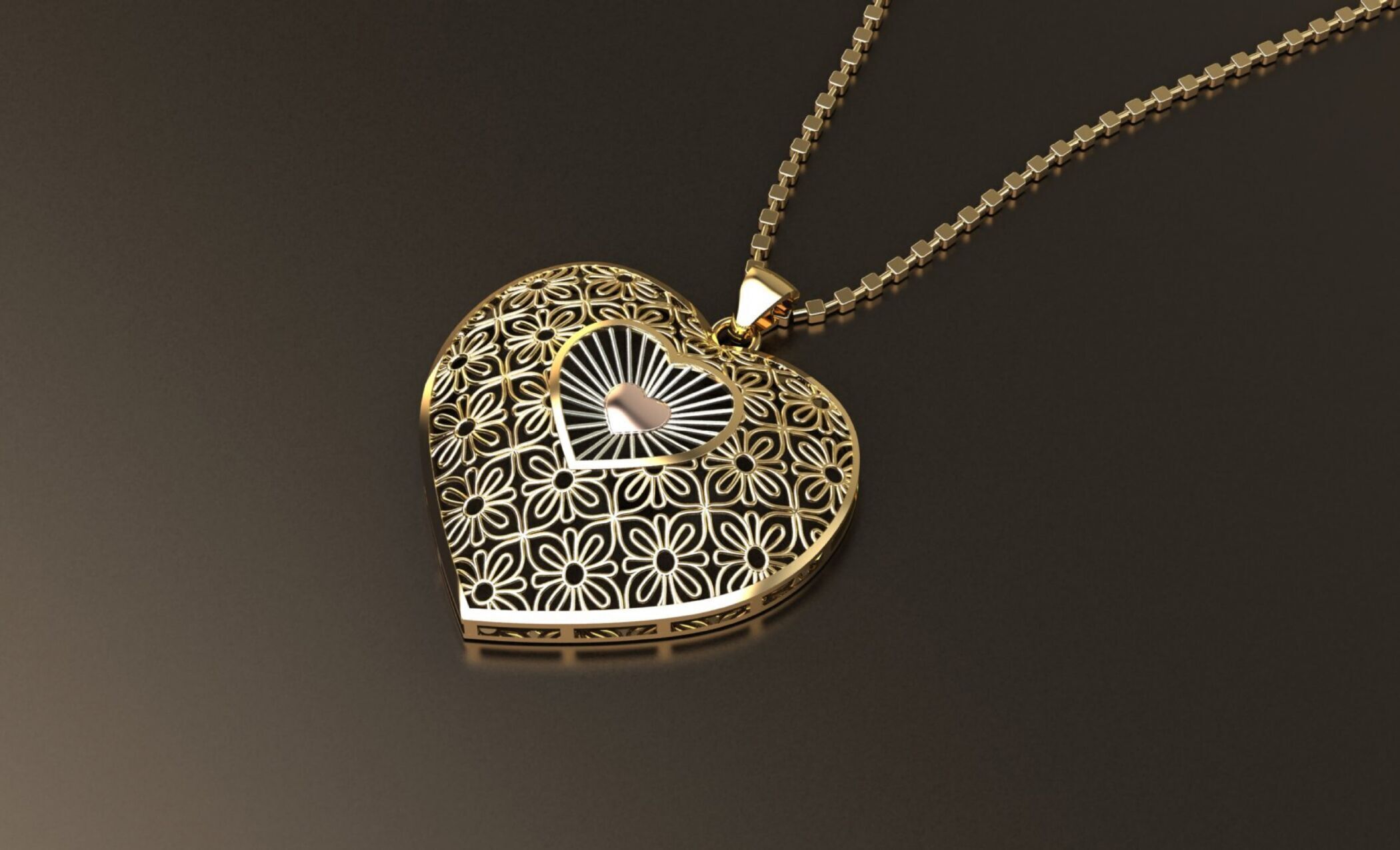 42 intricate jali-style pendant designs 3D print model_11