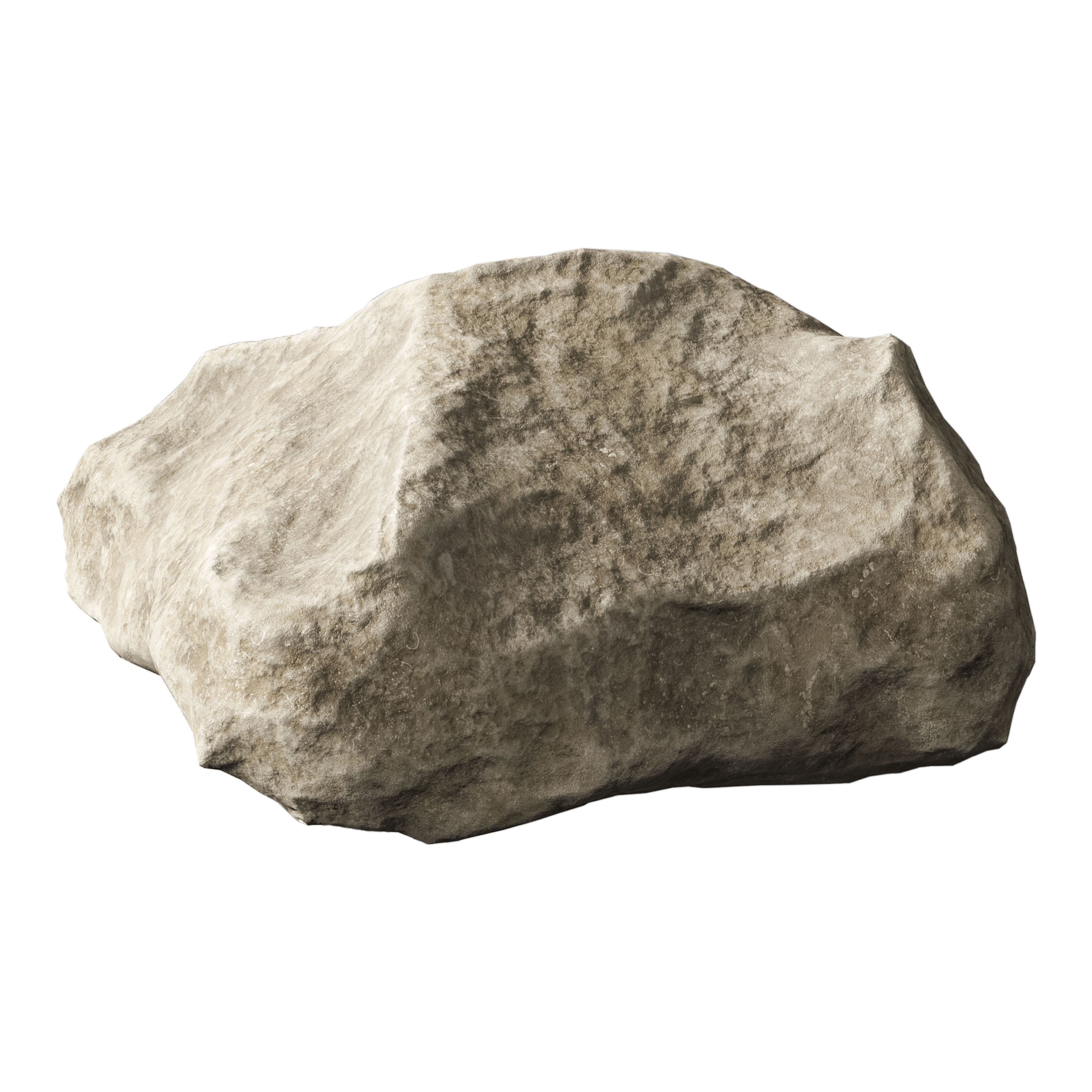 Low Poly Rocks Set 06 3D model_2