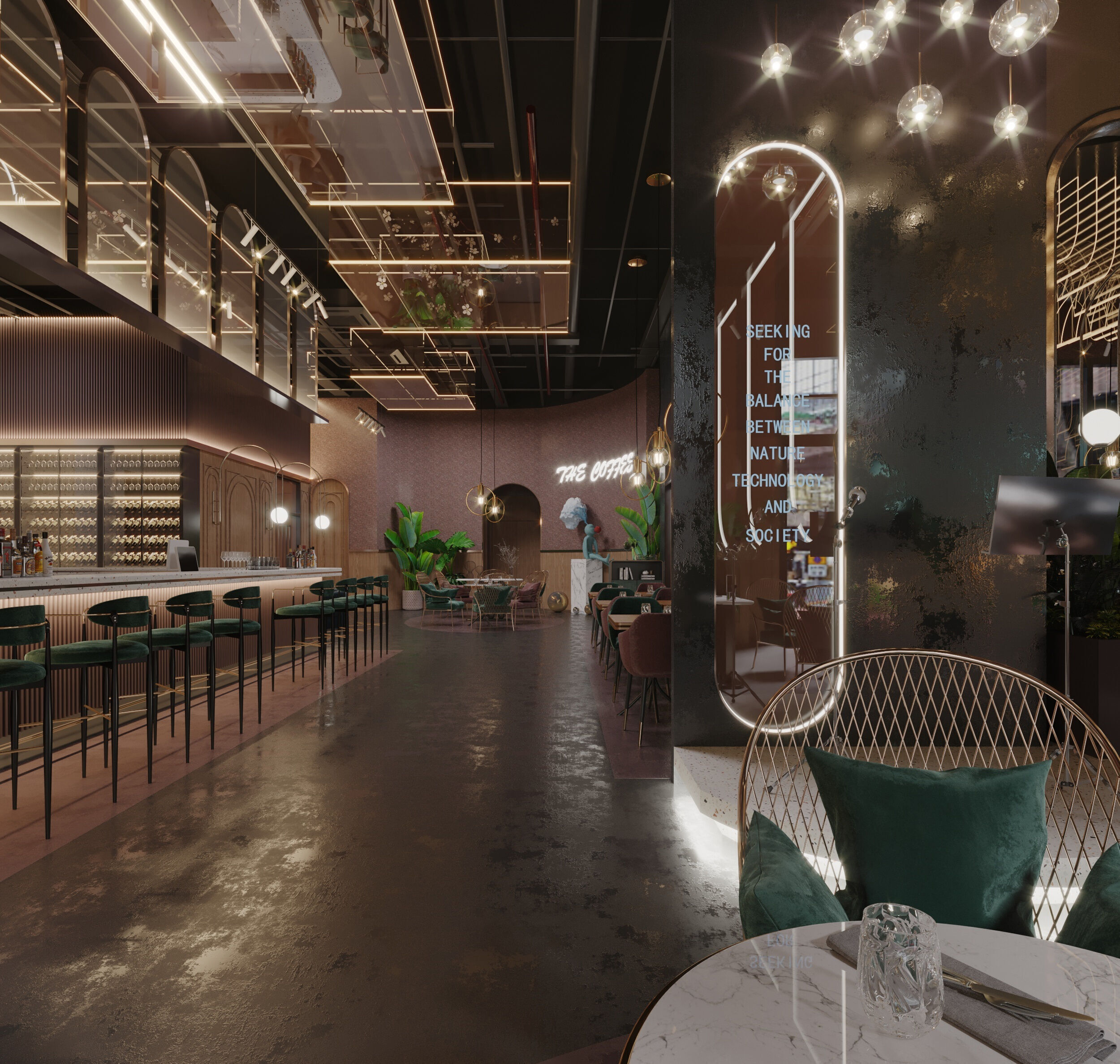 restaurant  cafe  Interior scene  43   3D model_1