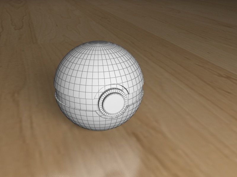 Pokeball set pokemon ball 3D model_6