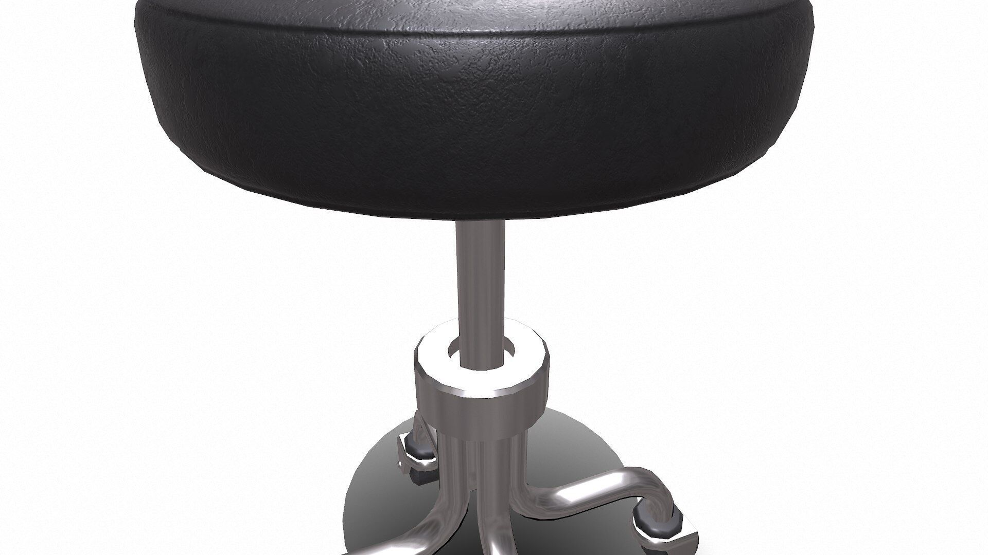 Medical Stool Low-poly PBR Low-poly 3D model_5