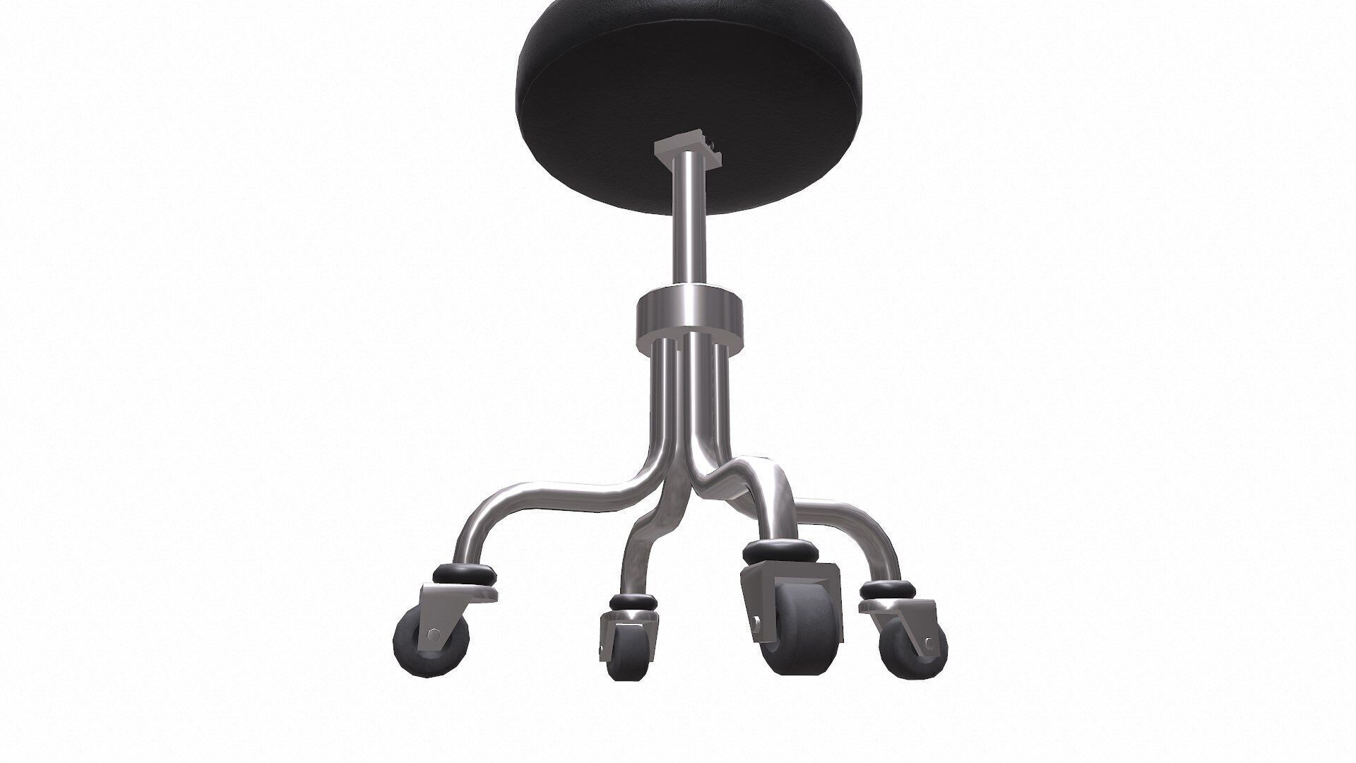 Medical Stool Low-poly PBR Low-poly 3D model_3