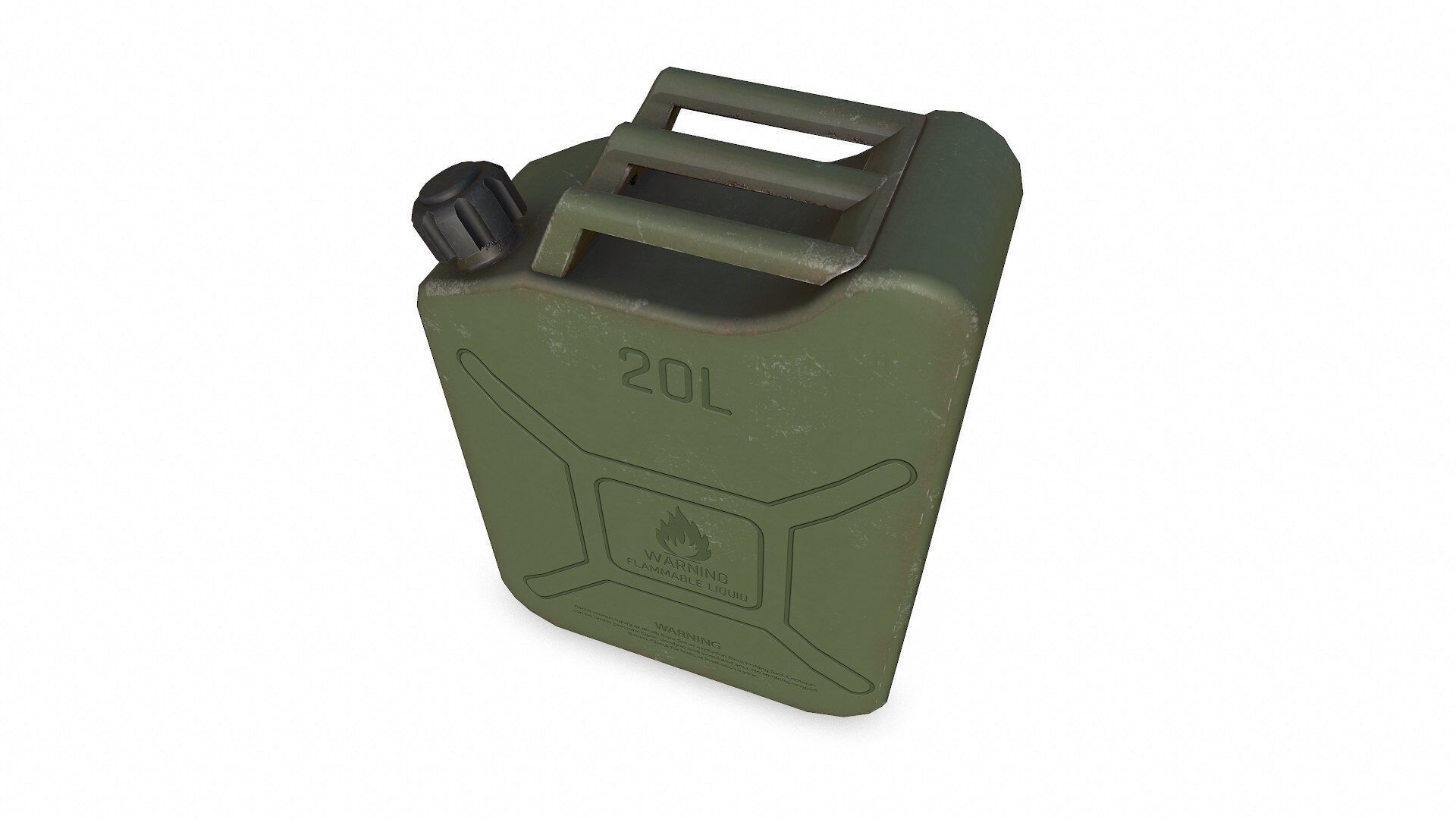 Fuel Can Low-poly PBR Free low-poly 3D model_2