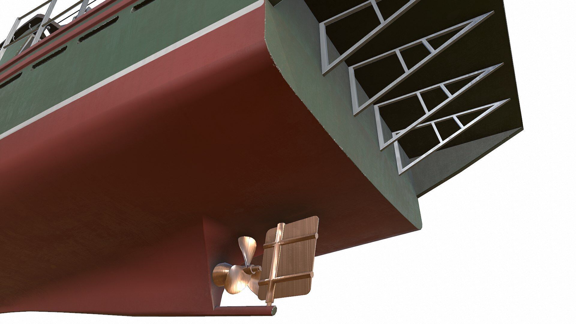 Fishing Boat Low-poly PBR Low-poly 3D model_22