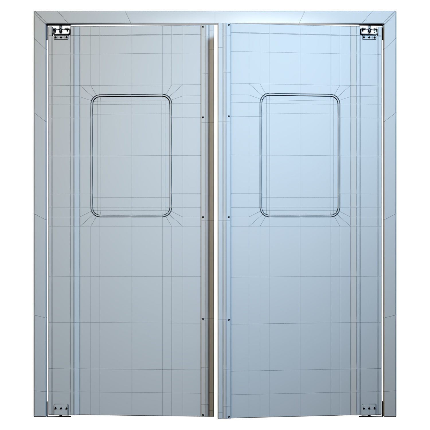 Surgery Double Doors 3D model_5