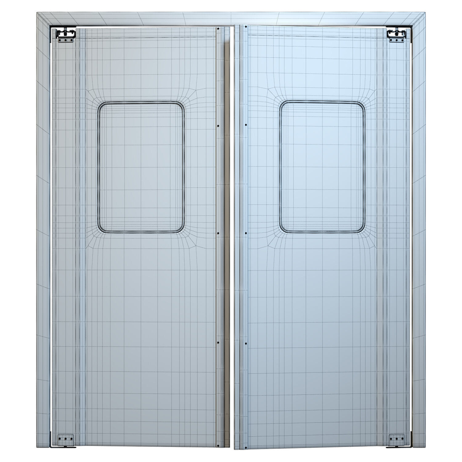 Surgery Double Doors 3D model_6