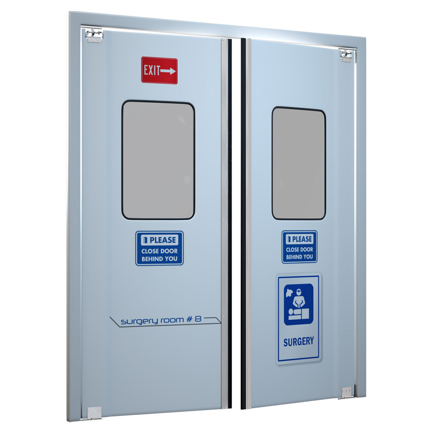 Surgery Double Doors 3D model_2